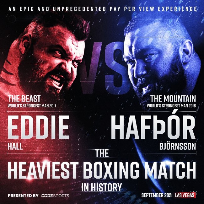 Boxing Challenge Eddie Hall Hafthor Bjornsson